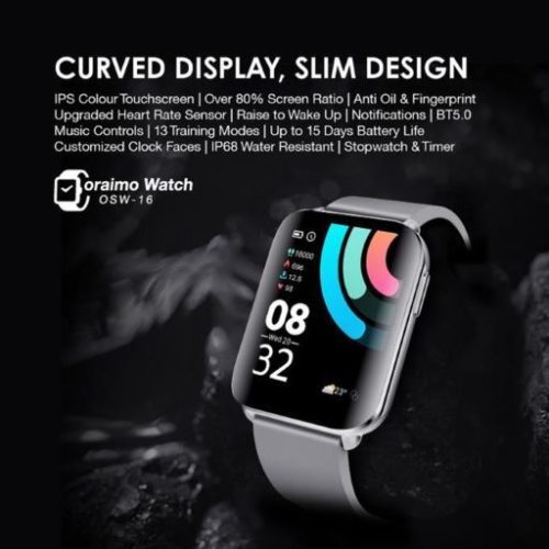 oraimo Watch 1.69'' IPS Screen IP68 Waterproof Smart Watch - Image 2